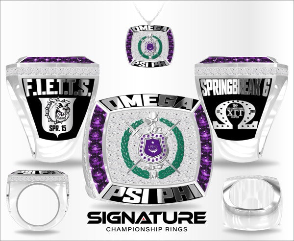 Omega Psi Phi 2023 Championship Style Ring