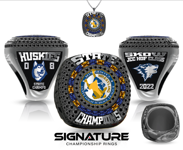Joe Skow Jackson County Central Wrestling State Championship and Hall of Fame Ring