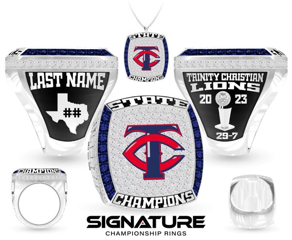 Trinity Christian High School Basketball -Men's 2023 Championship Ring