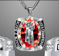Columbus Fire Football Pendant