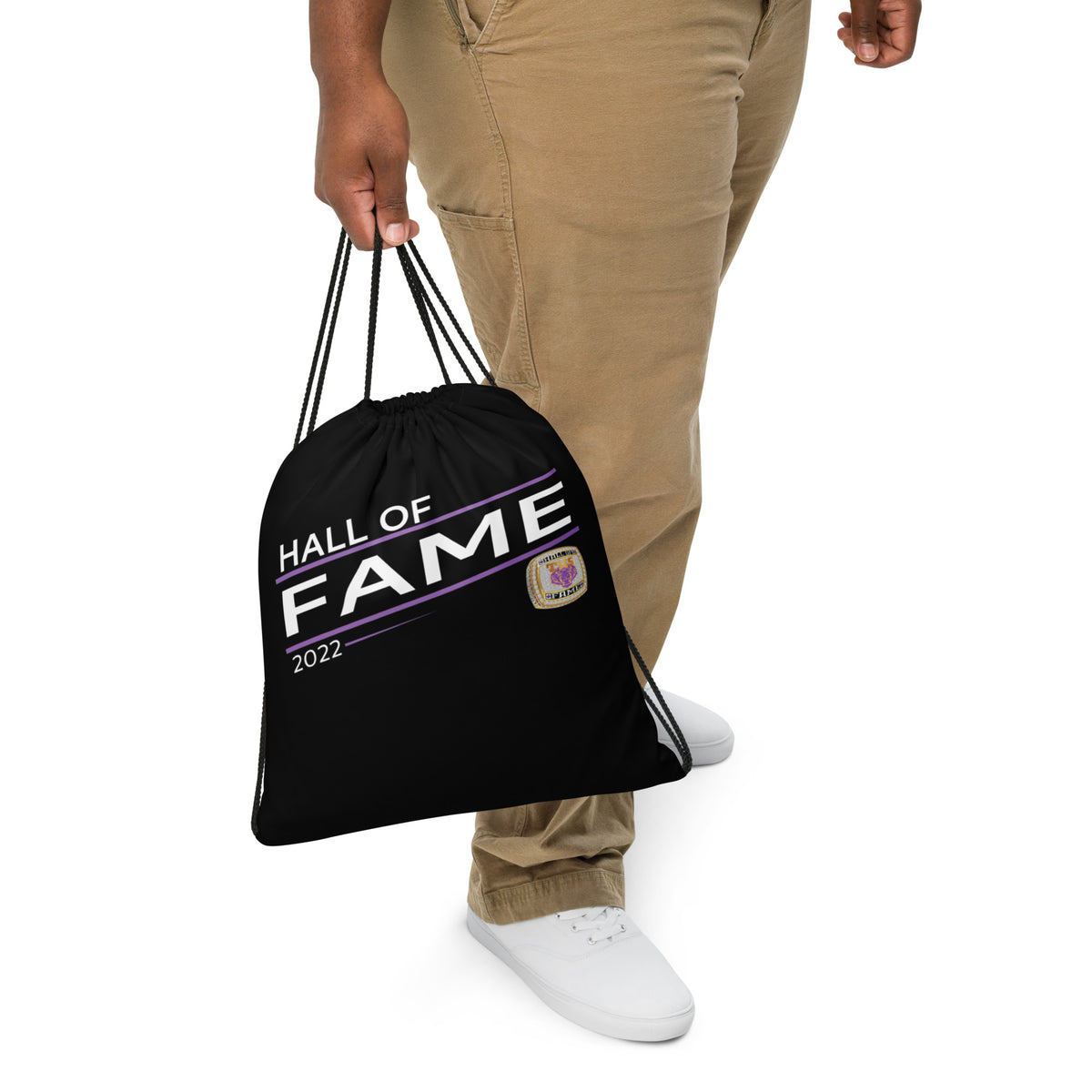 Ernest Reed Hall of Fame Championship Ring Drawstring bag