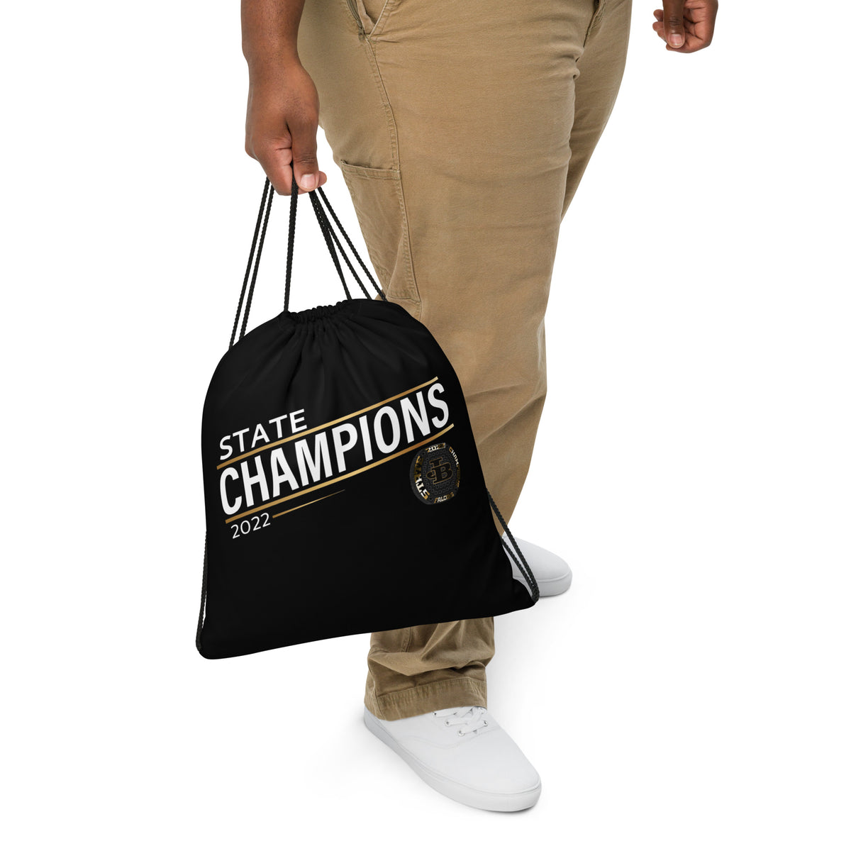 Joel Barlow High School 2022 State Championship Ring Drawstring bag