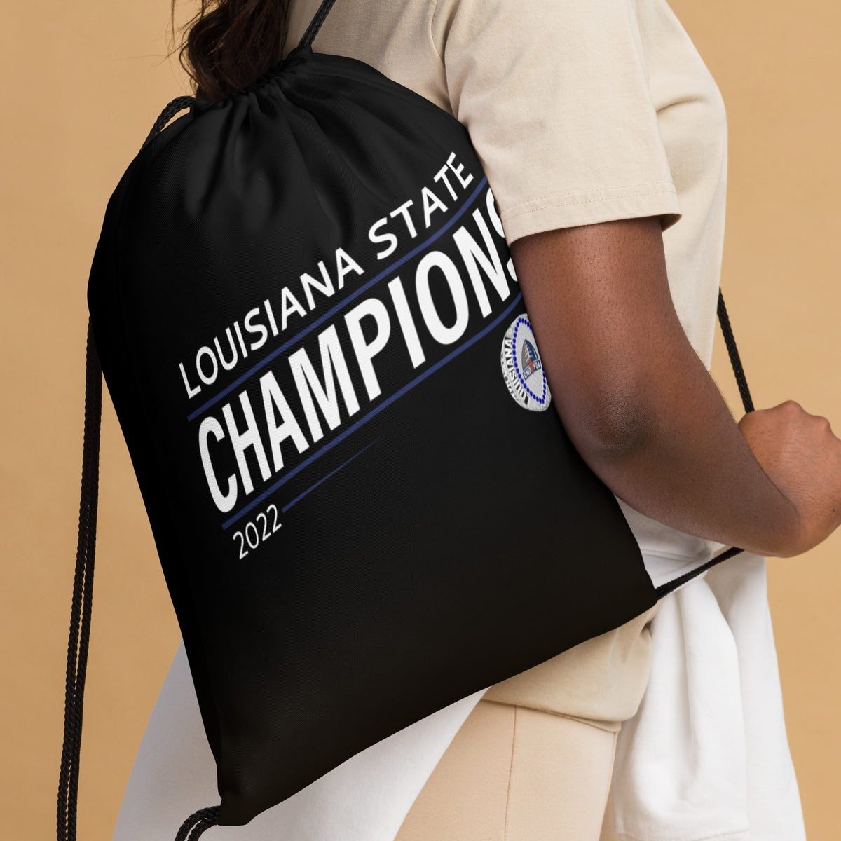 Customer Care 2022 State Championship Ring Drawstring bag