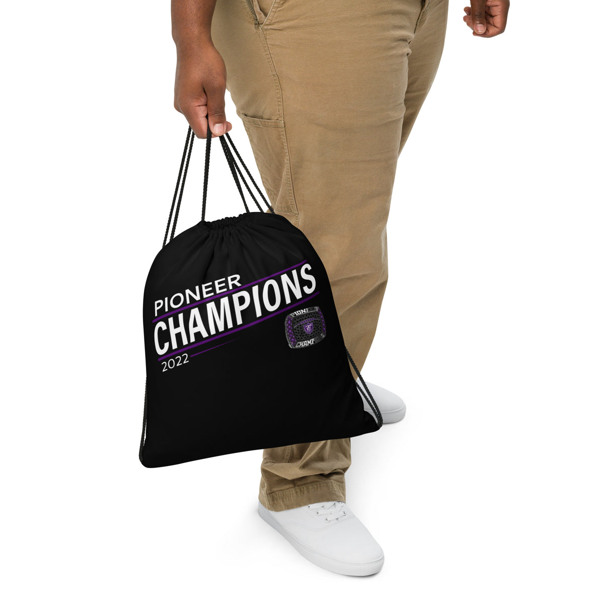 University of St. Thomas 2022 Pioneer Championship Ring Drawstring bag