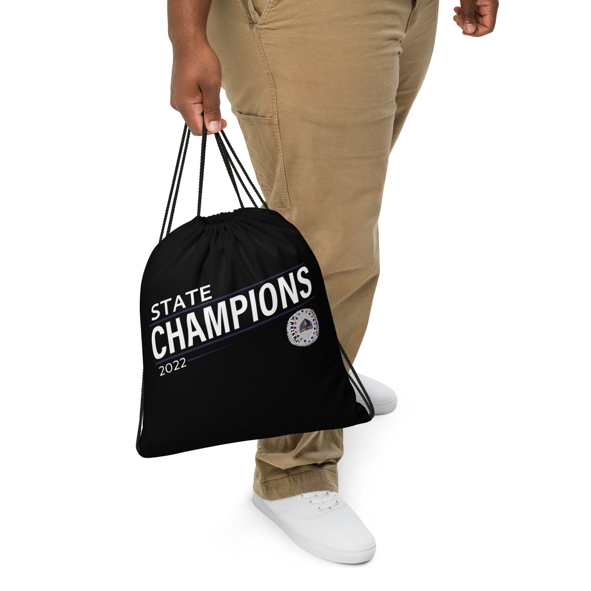 Greater New Orleans Officials 2022 State Championship Ring Drawstring bag