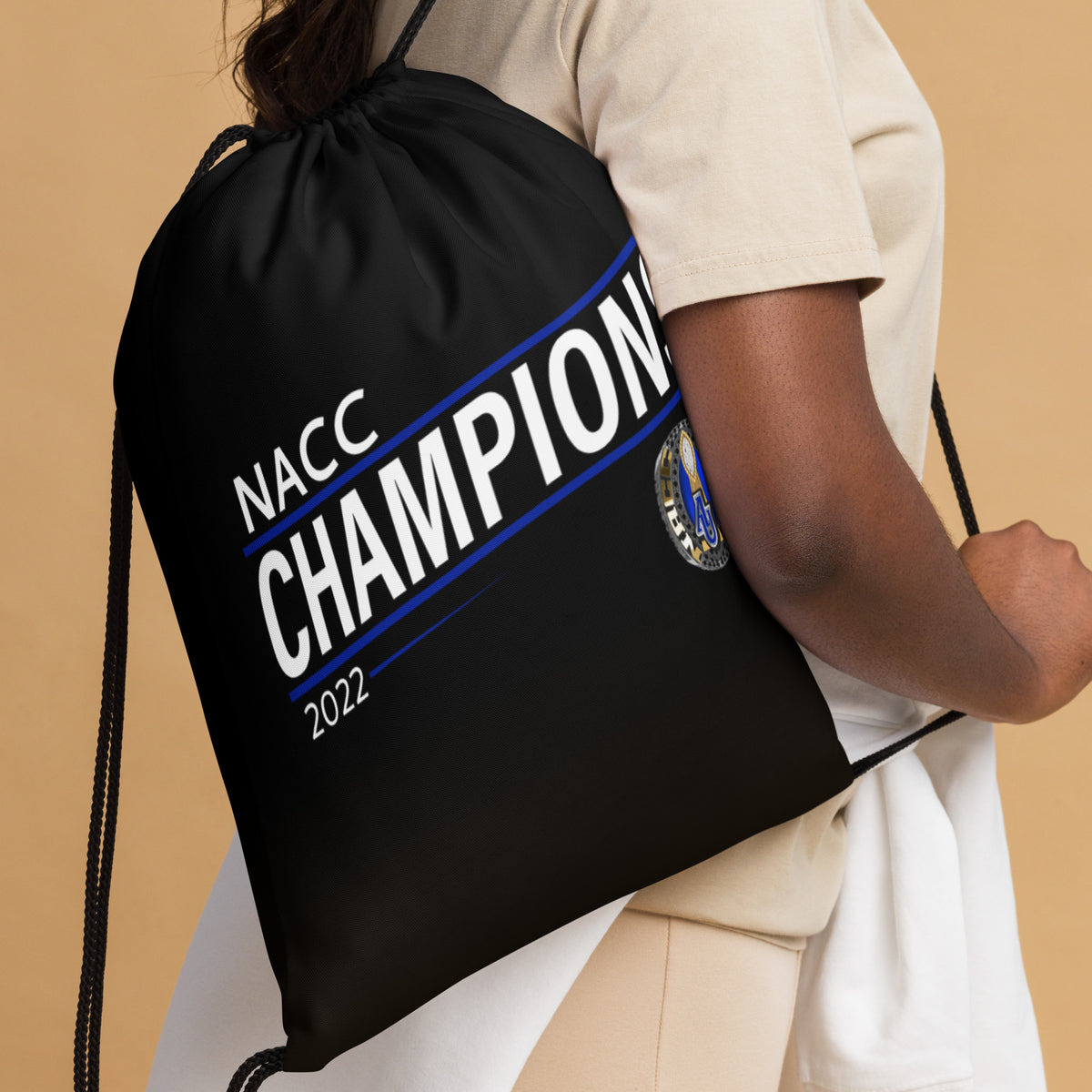 Aurora University 2022 State Championship Ring Drawstring bag