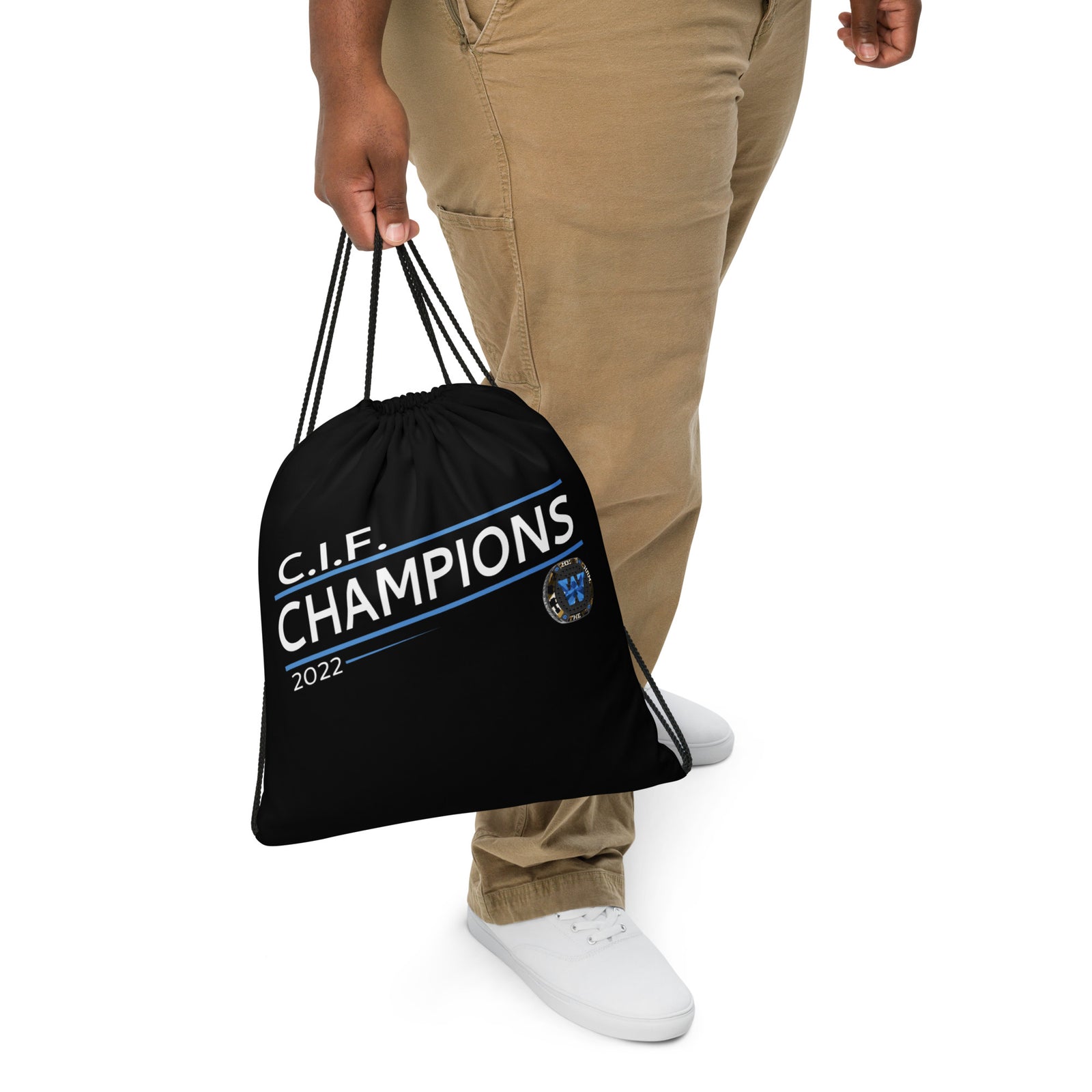 Walnut Football 2022 State Championship Ring Drawstring bag