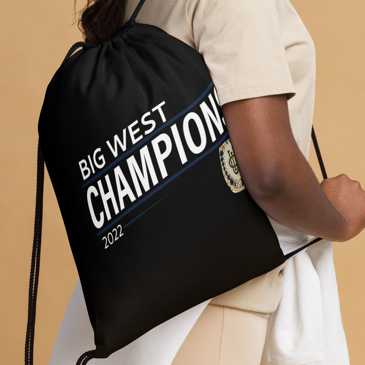 University of California at Irvine Soccer 2010 State Championship Ring Drawstring bag
