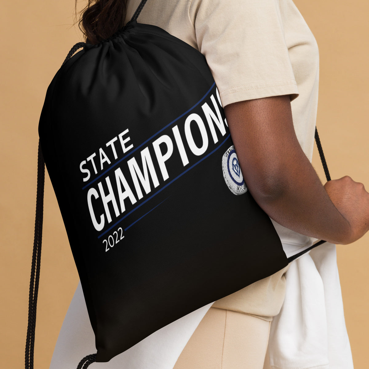 The Baptist Preparatory Upper School Volleyball 2022 State Championship Ring Drawstring bag