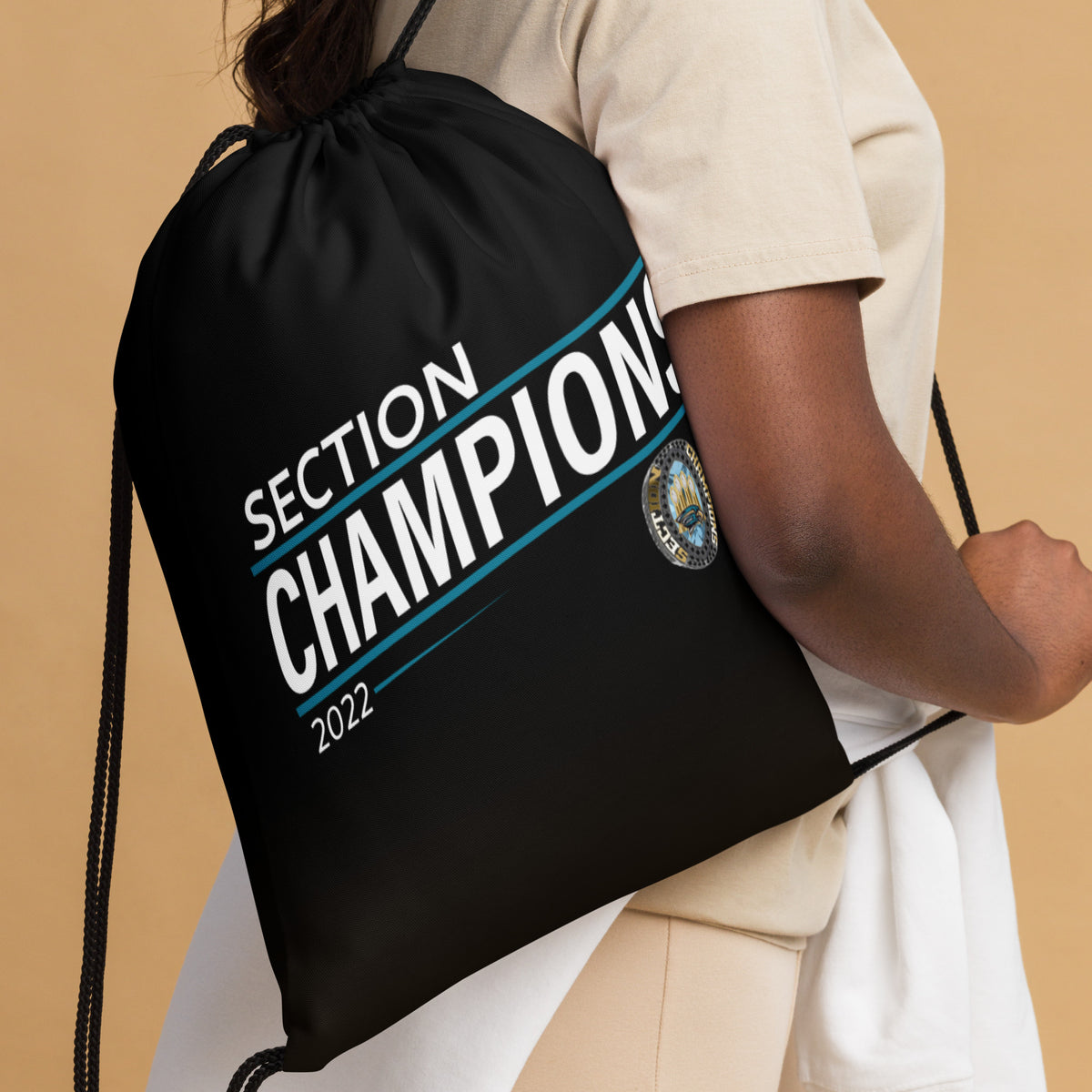 Robert F Kennedy High School Football 2022 State Championship Ring Drawstring bag