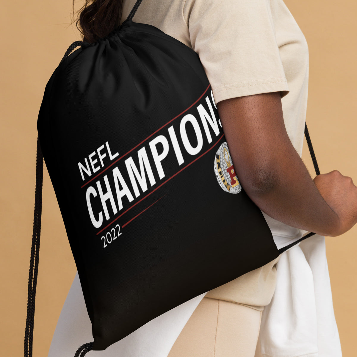 St. Paul Pioneers Football 2022 State Championship Ring Drawstring bag
