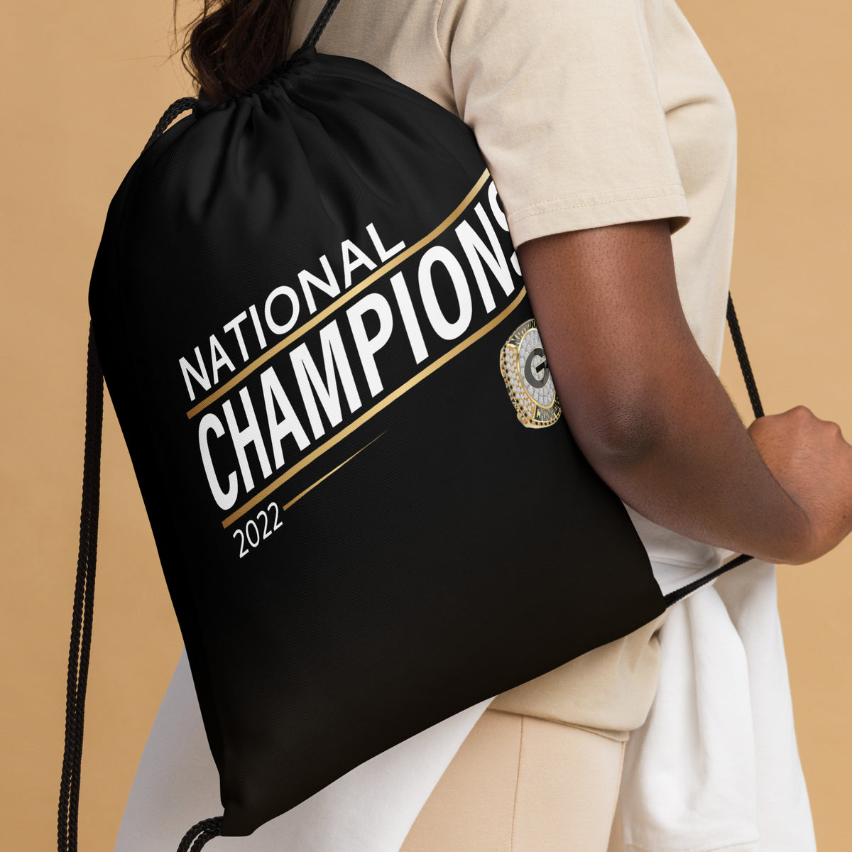 Team Georgia Middle School Runners Drawstring bag