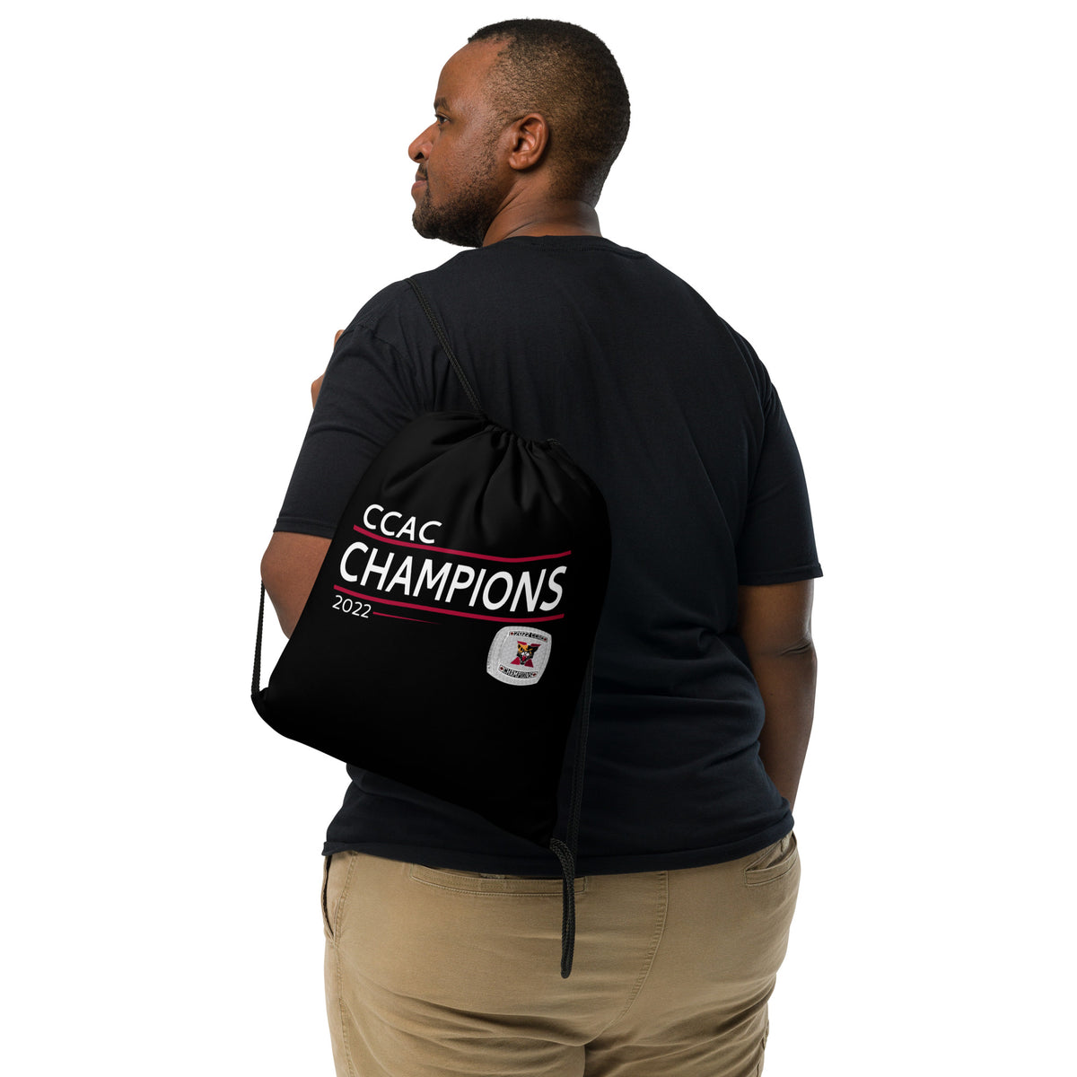 Saint Xavier University 2022 CCAC Championship Ring Drawstring bag