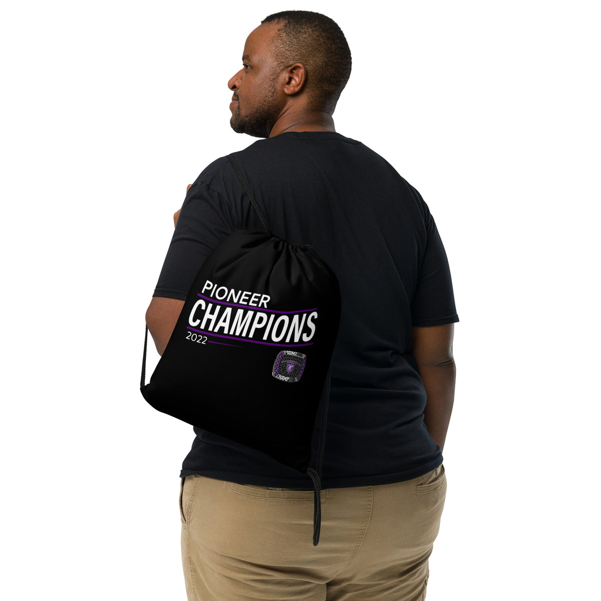 University of St. Thomas 2022 Pioneer Championship Ring Drawstring bag