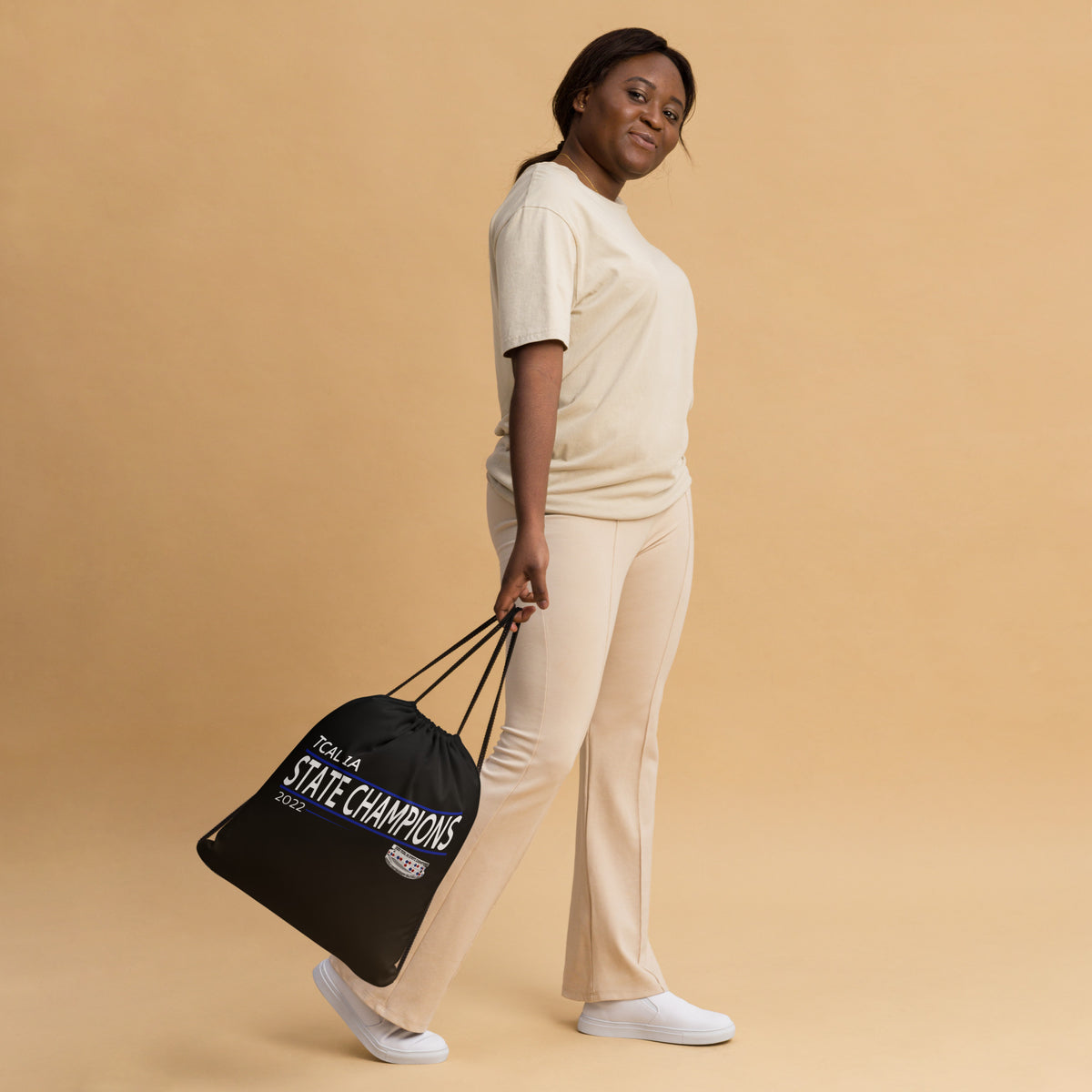 Annapolis Christian Academy Volleyball 2022 State Championship Ring Drawstring bag