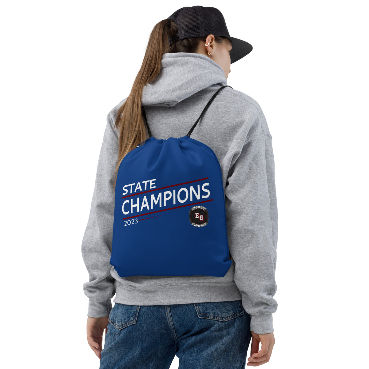 East Gaston High School Cheer 2023 Drawstring bag