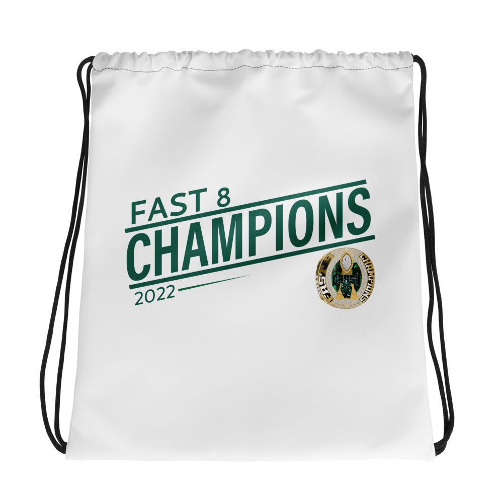 Collin County Crash Fast 8 Champions Drawstring bag