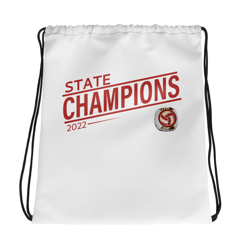 KONOS Academy Volleyball State Champions Drawstring bag