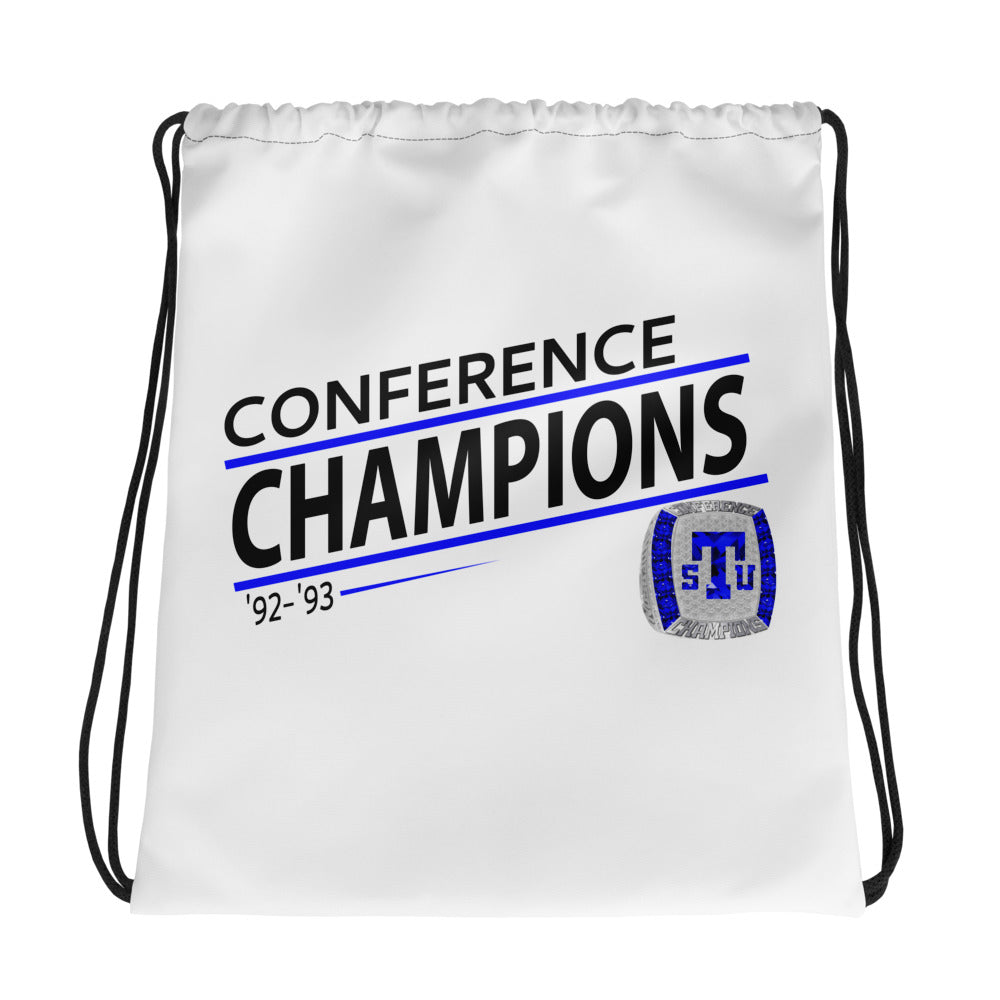 Tennessee State University ’92-’93 Conference Championship Ring White Drawstring bag