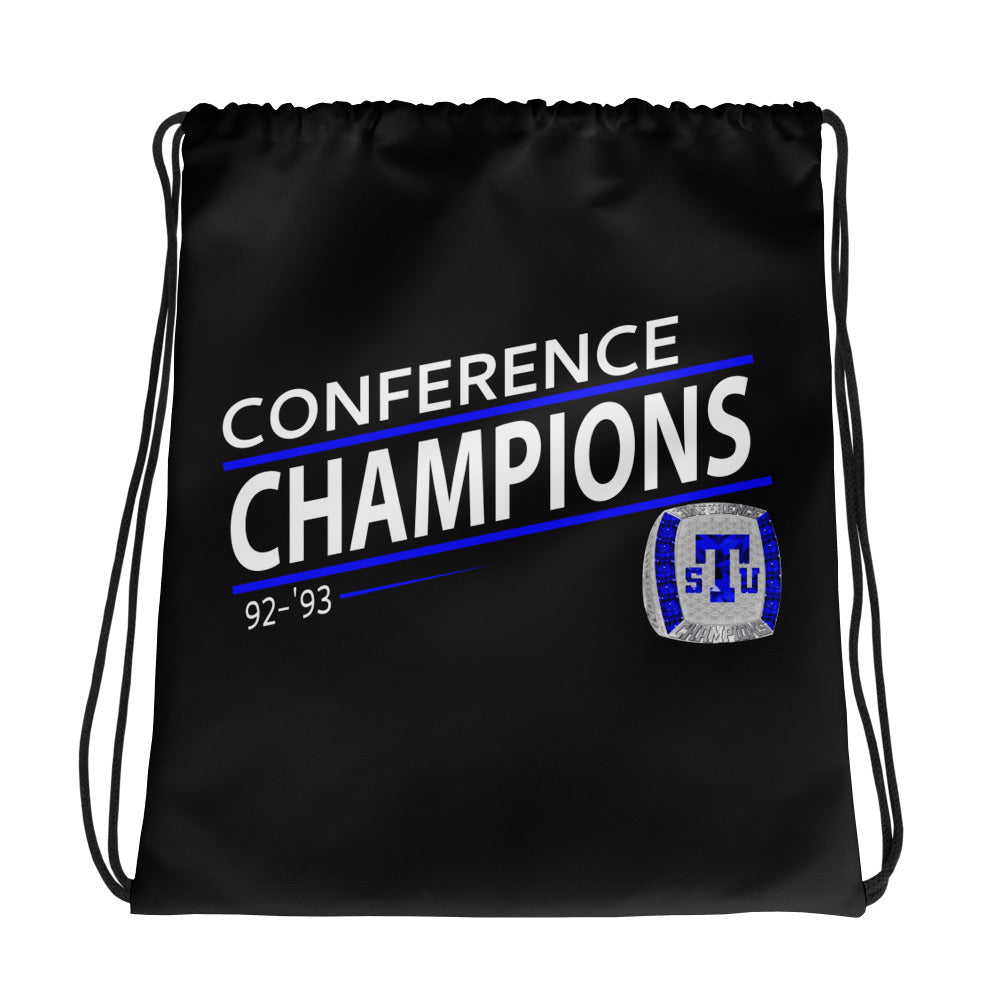 Tennessee State University ’92-’93 Conference Championship Ring Black Drawstring bag