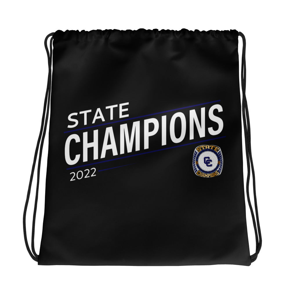 Central Catholic High School State Champions Drawstring bag