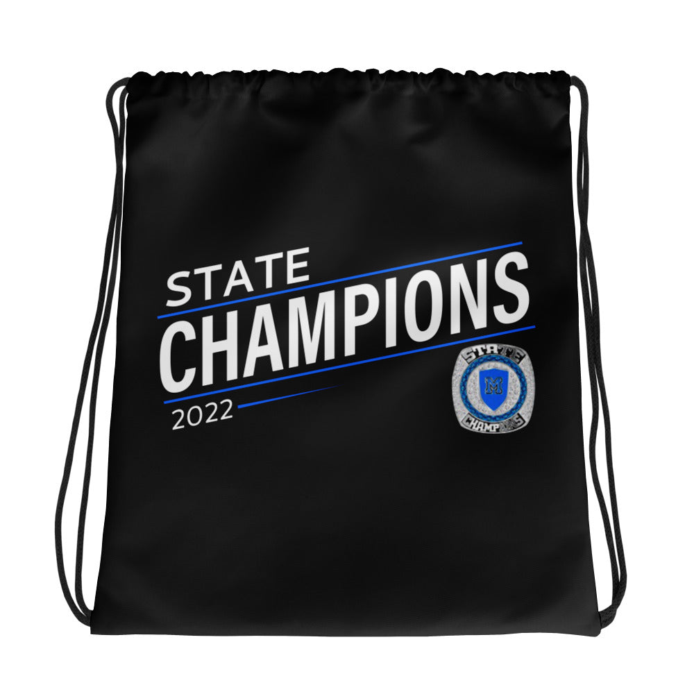 Marian High School State Champions Drawstring bag