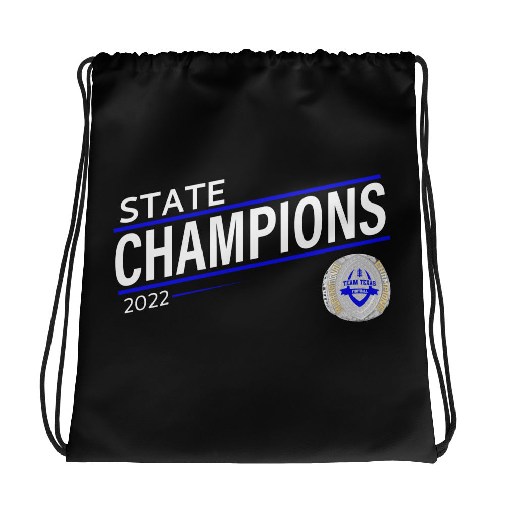 Texas United Football Association 2022 MLFA Championship Ring Drawstring bag