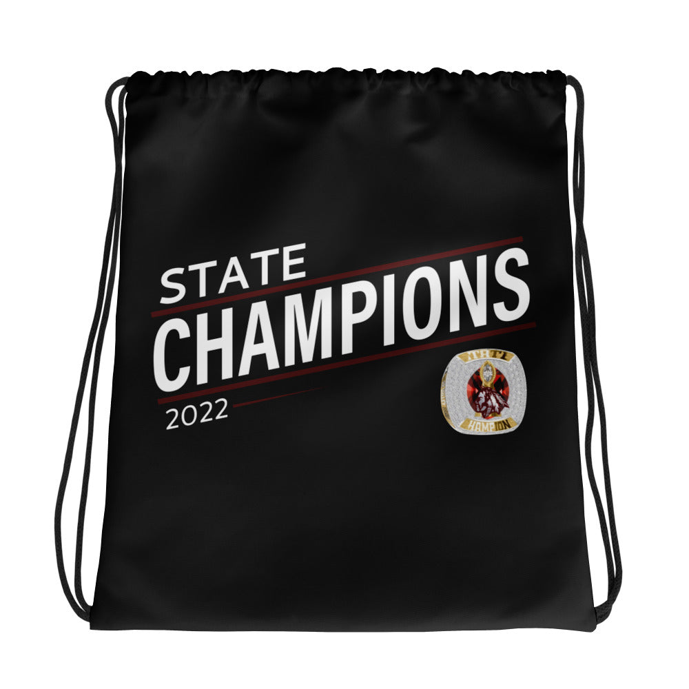 Star Valley High School 2022 State Championship Ring Drawstring bag