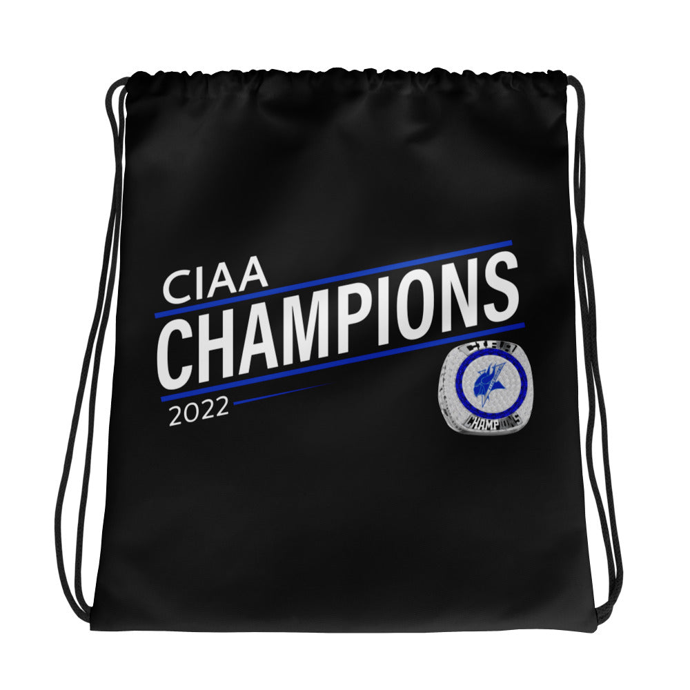 Elizabeth City State University 2022 CIAA Championship Ring Drawstring bag