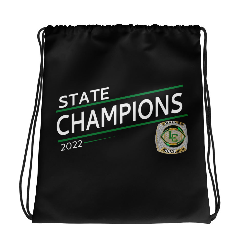 Lumen Christi Catholic High School State Champions Drawstring bag