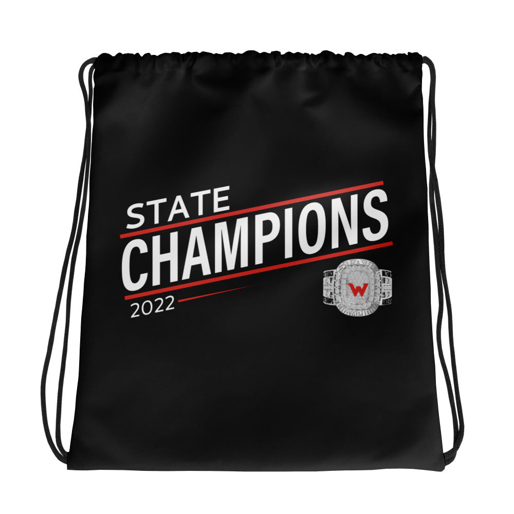 Waltham High School State Champions Drawstring bag