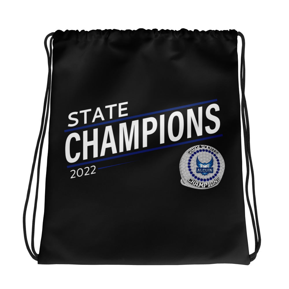 Alcuin School State Champions Drawstring bag