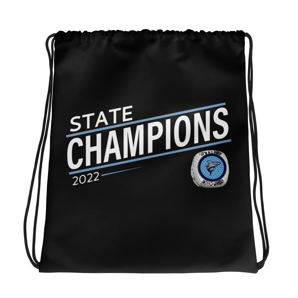 Charles J Colgan Sr High School State Champions Drawstring bag