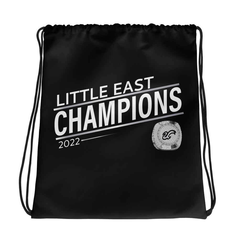 University of Massachusetts Boston 2022 Little East Championship Ring Drawstring bag