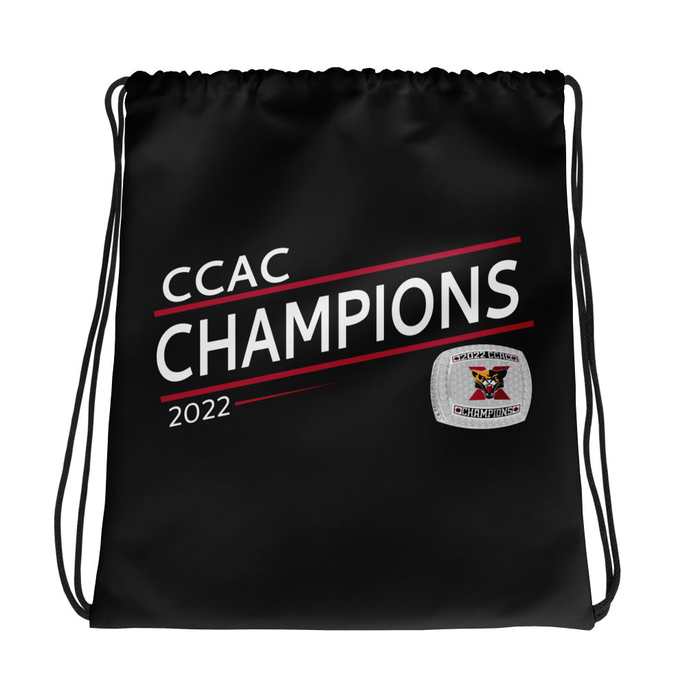 Saint Xavier University 2022 CCAC Championship Ring Drawstring bag