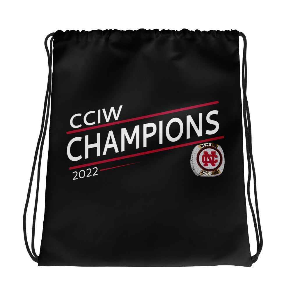 North Central College 2022 CCIW Championship Ring Drawstring bag