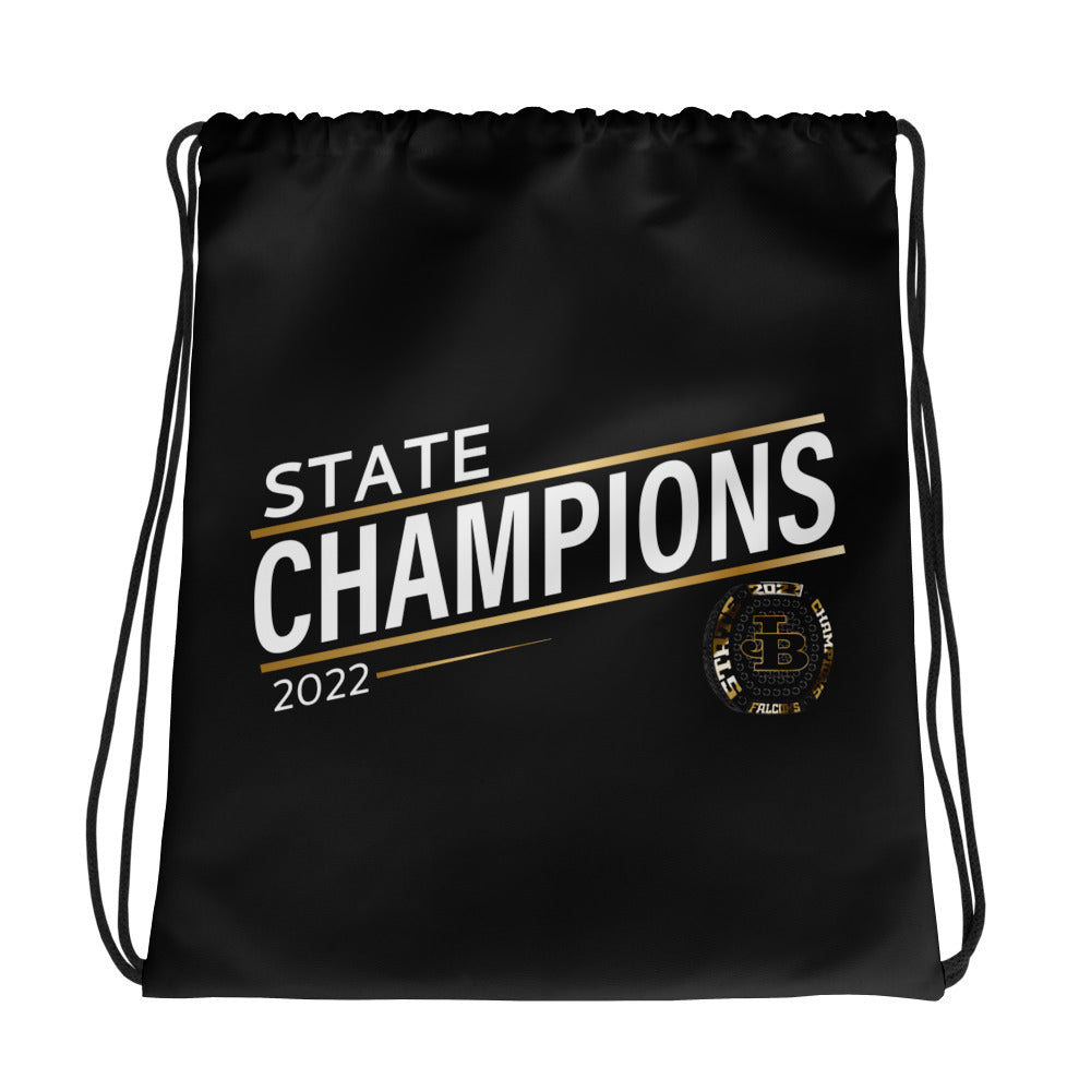 Joel Barlow High School 2022 State Championship Ring Drawstring bag