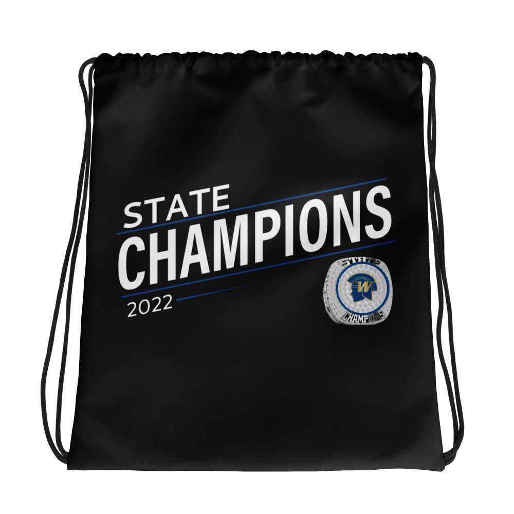 Wayzata High School 2022 State Championship Ring Drawstring bag