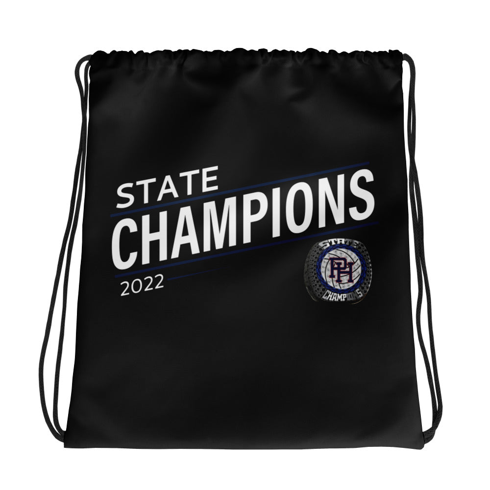 Patrick Henry High School 2022 State Championship Ring Drawstring bag