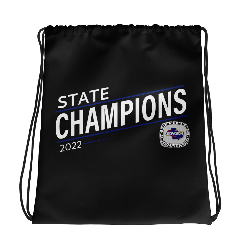 Northeast Georgia Football Officials Association 2022 State Championship Ring Drawstring bag