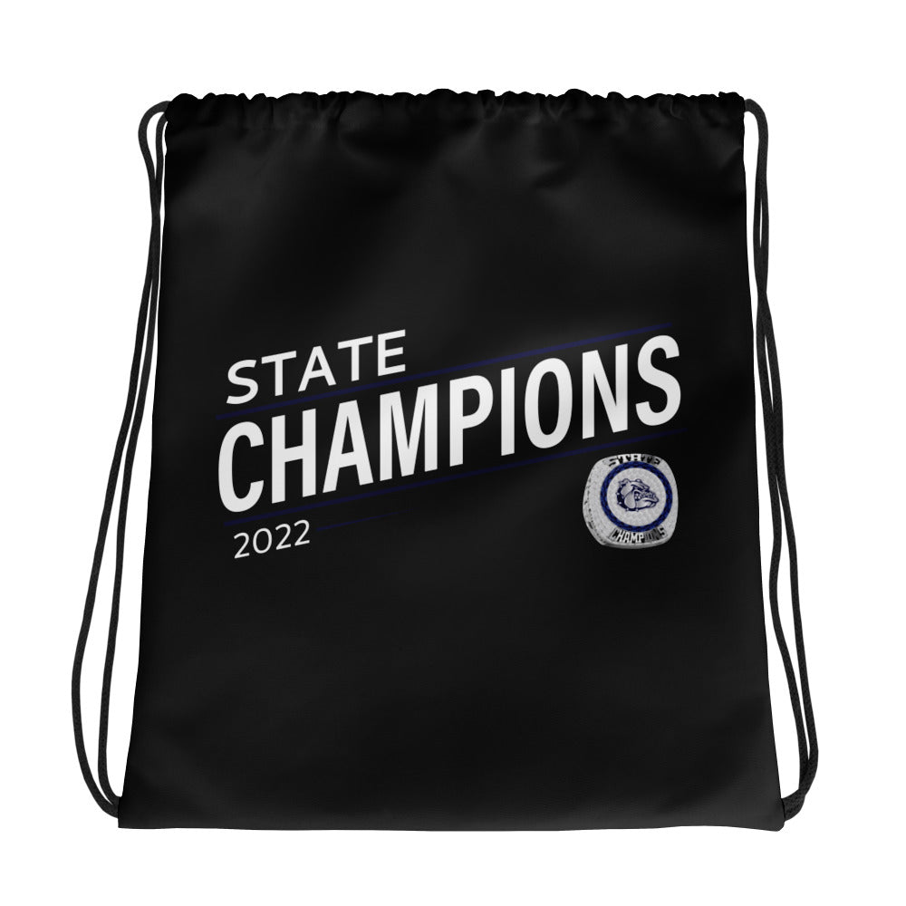 Lawrence High School Field Hockey 2022 State Championship Ring Drawstring bag