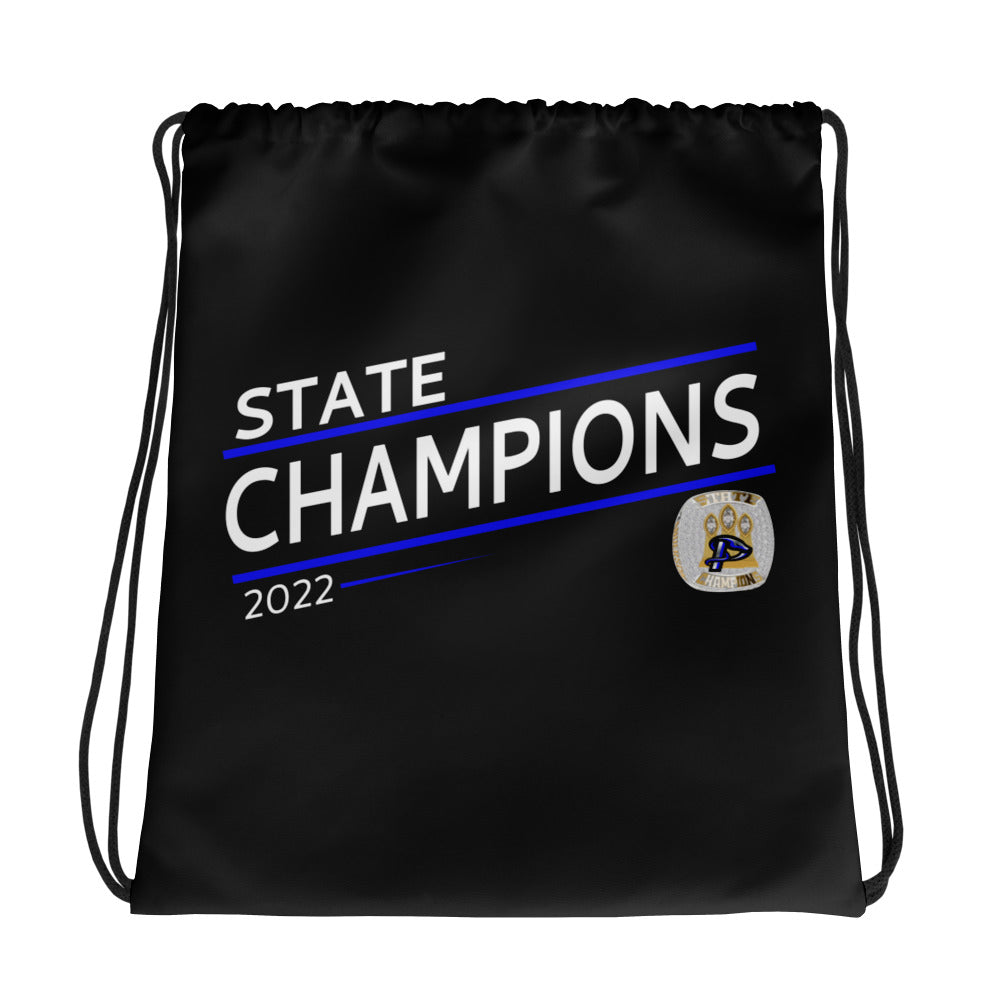 Pelham High School 2022 State Championship Ring Drawstring bag