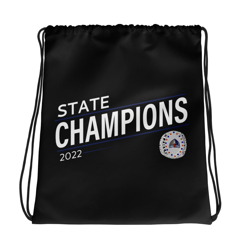 Greater New Orleans Officials 2022 State Championship Ring Drawstring bag