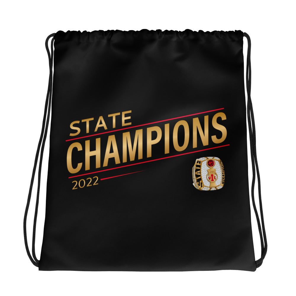 Customer Care Basketball 2022 State Championship Ring Drawstring bag