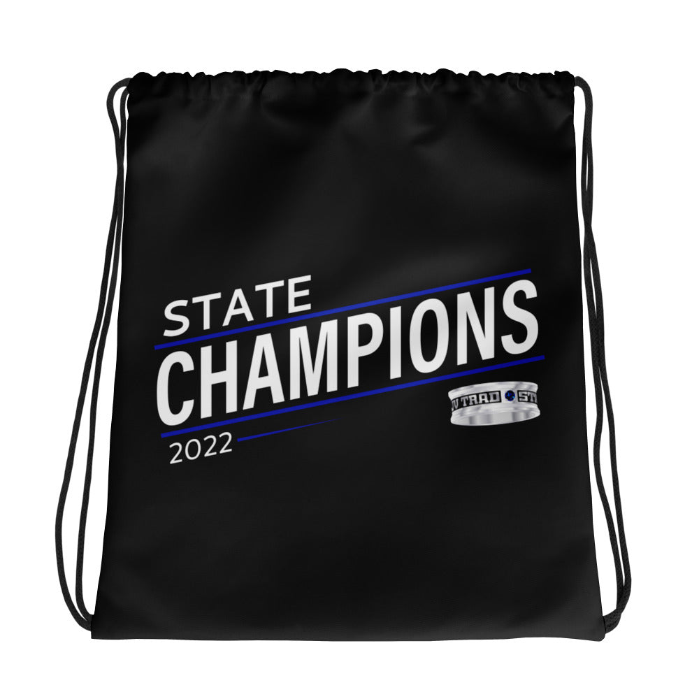 Buckhorn High School Cheer 2022 State Championship Ring Drawstring bag