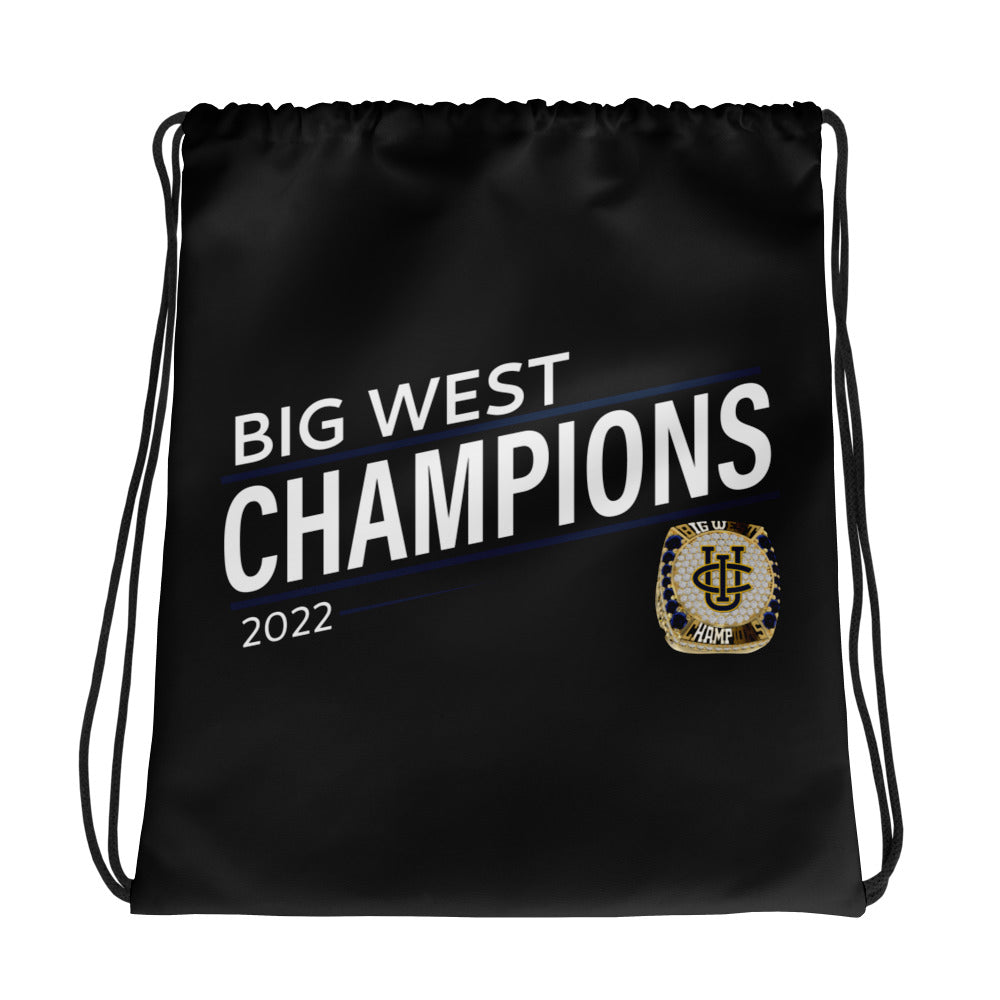 University of California at Irvine Soccer 2010 State Championship Ring Drawstring bag