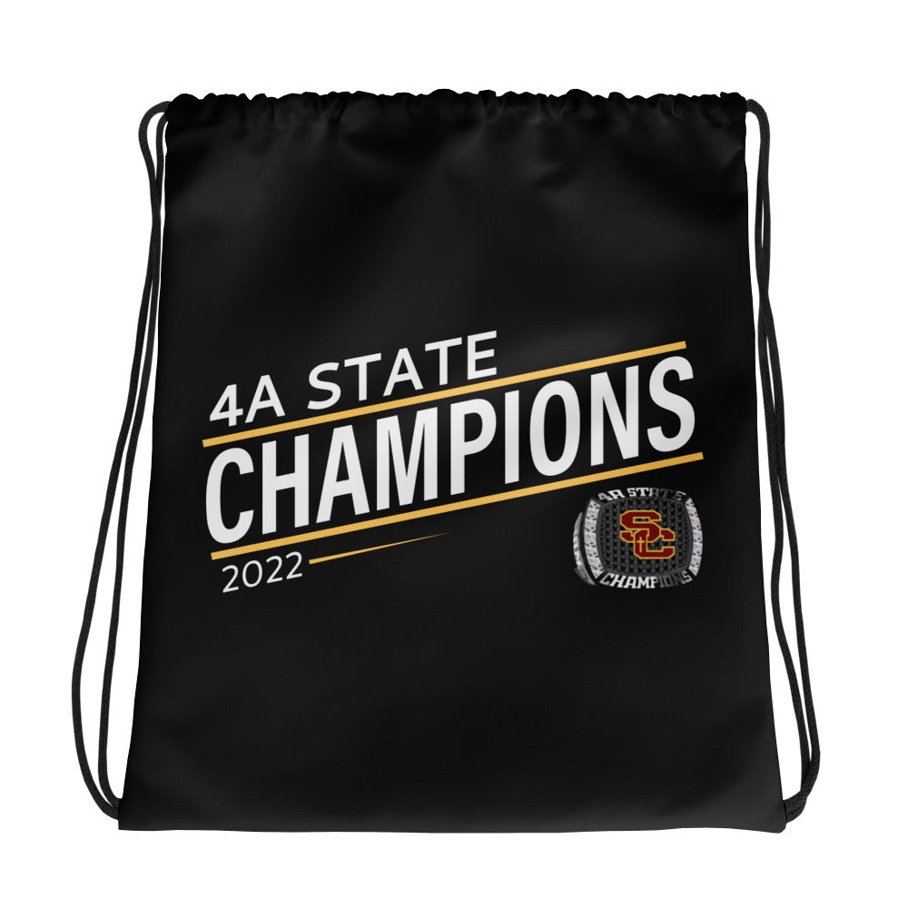 Salpointe Catholic Softball Yellow 2022 State Championship Ring Drawstring bag