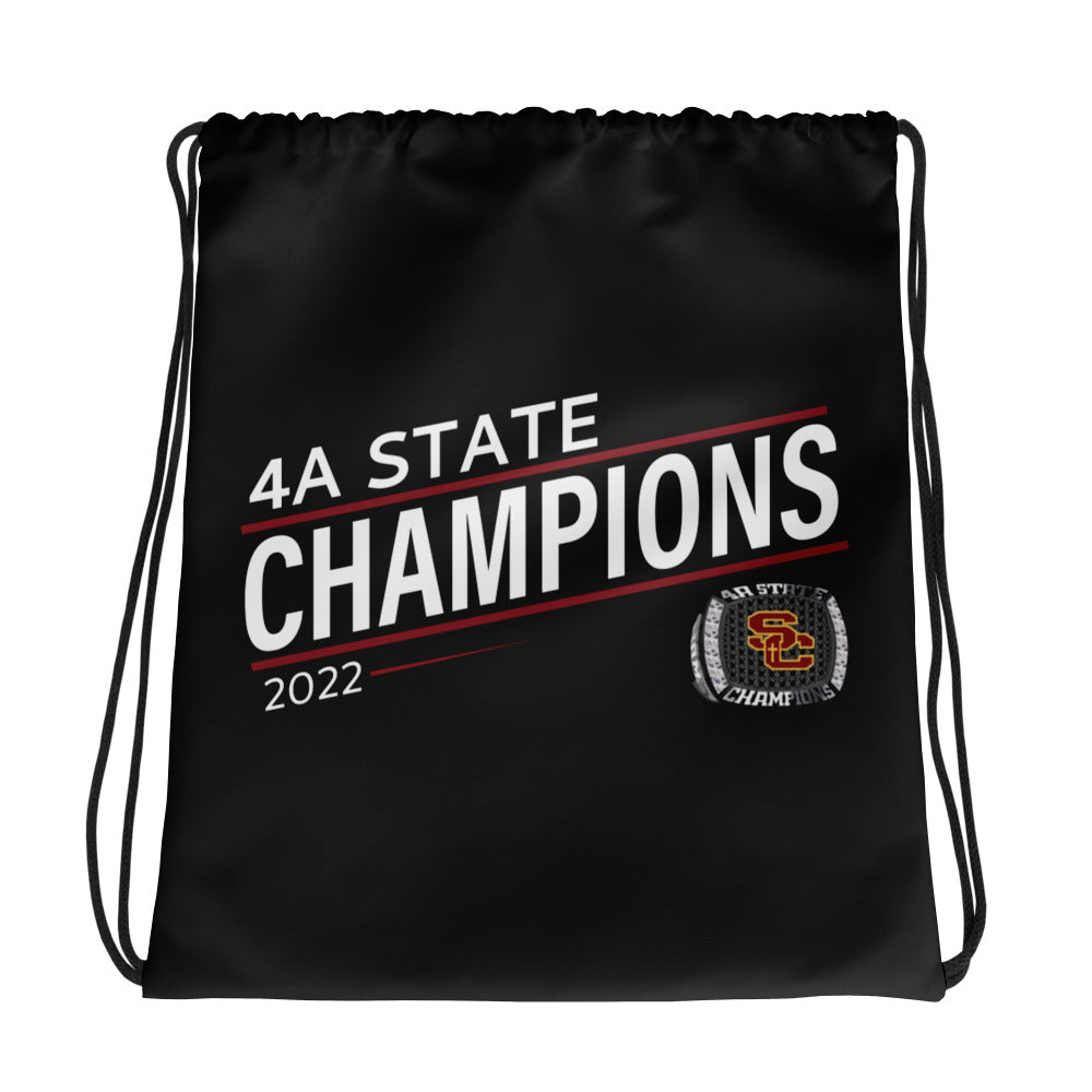 Salpointe Catholic Softball Maroon 2022 State Championship Ring Drawstring bag