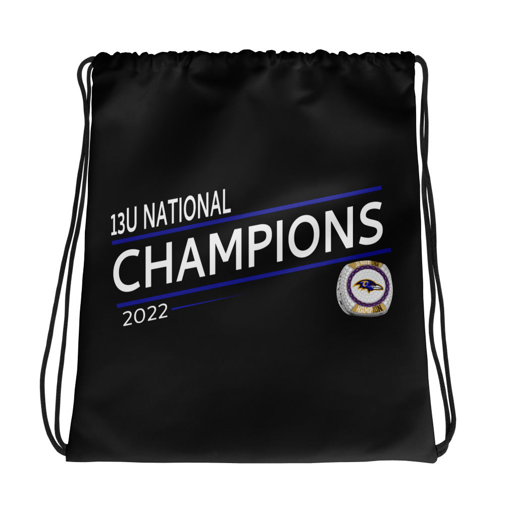 Columbia Ravens Football 2022 State Championship Ring Drawstring bag