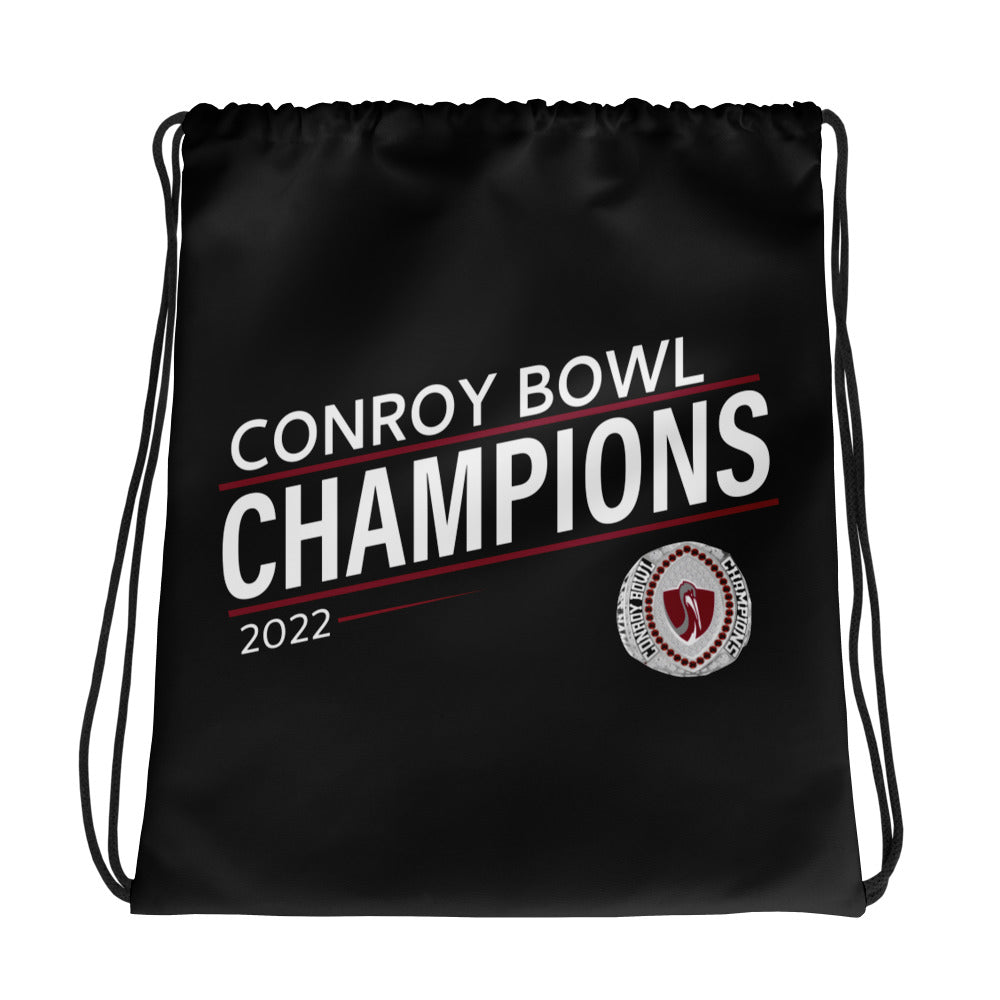 The Loomis Chaffee School Football 2022 State Championship Ring Drawstring bag